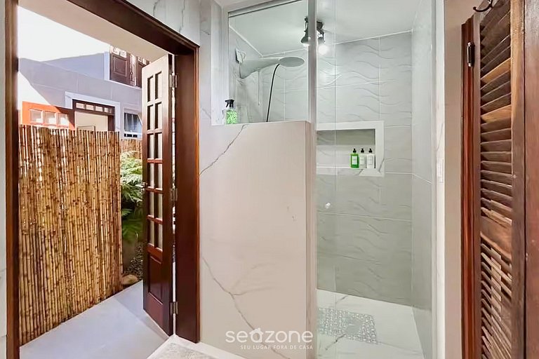 Apto c/ jacuzzi e jardim a 350m da Praia PSN002