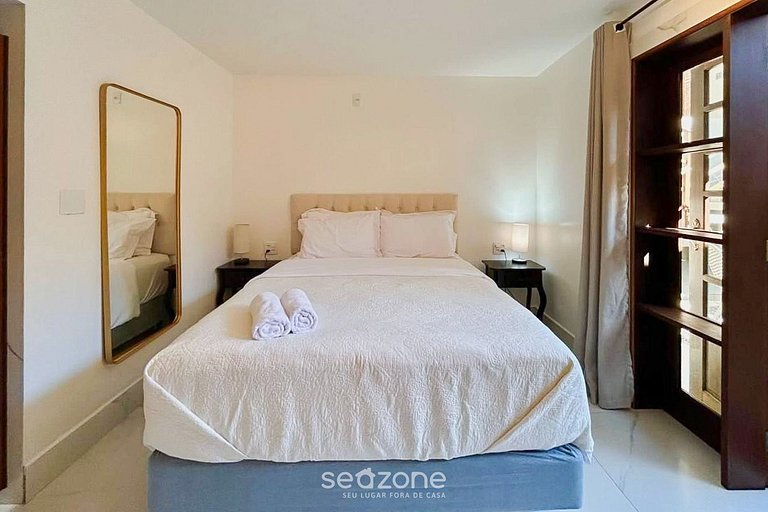 Apto c/ jacuzzi e jardim a 350m da Praia PSN002