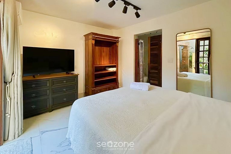 Apto c/ jacuzzi e jardim a 350m da Praia PSN002