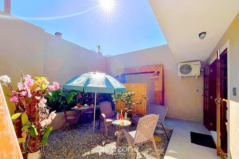 Apto c/ jacuzzi e jardim a 350m da Praia PSN002