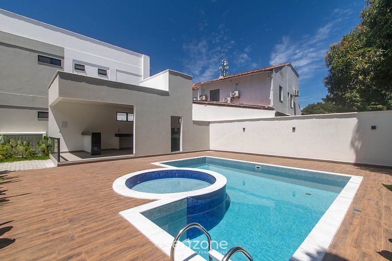 Apto em cond. c/ piscina e churrasqueira PRY0009