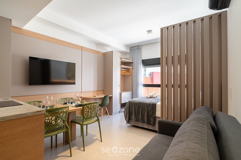 Studio en edif. c/ piscina a 220 m del mar RTY0215