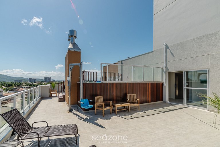 Apto Moderno con parrilla en edificio OBP0602