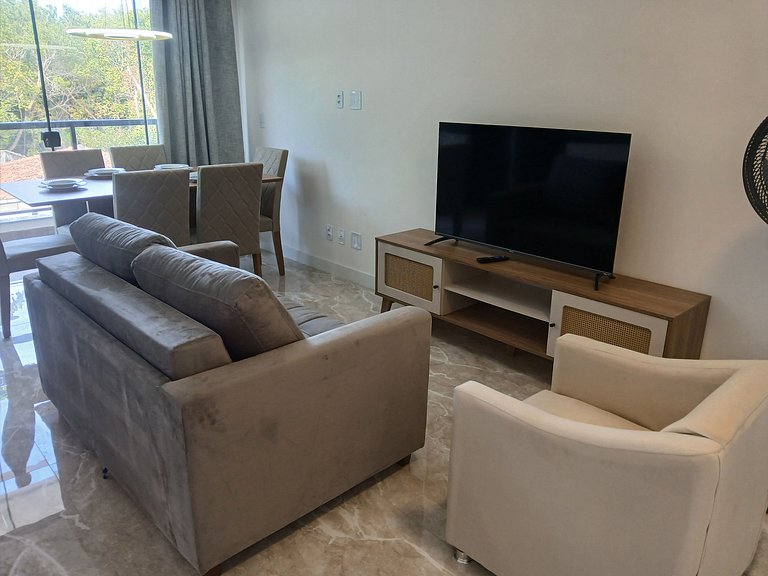 Apto c/ 2 hab y balcón a 350 m del mar PRY0108