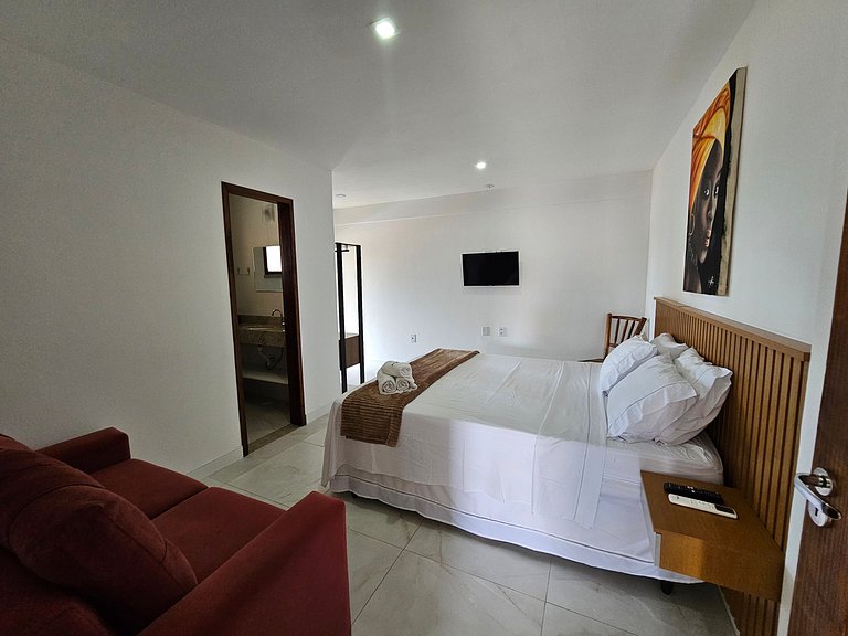 Apto Vista Parcial Mar 160 m da Praia MCU0201