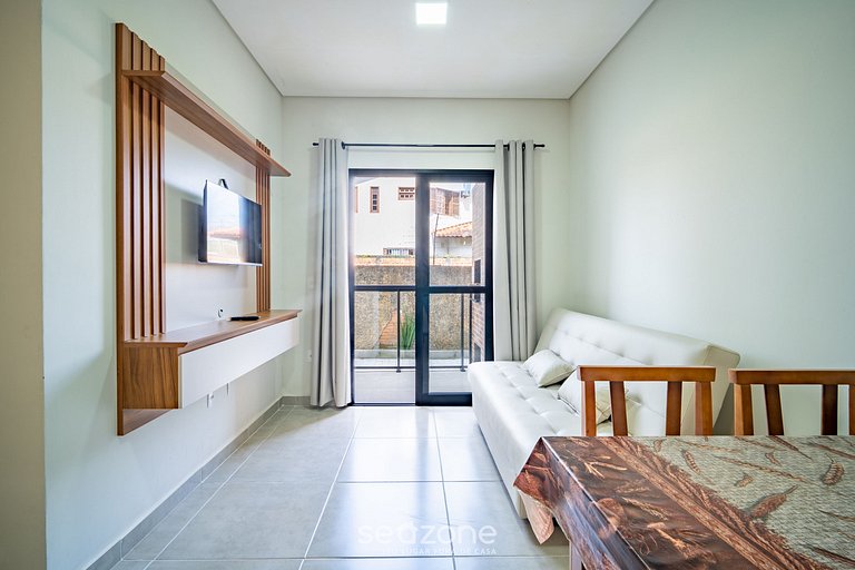 Apto c/ churrasq. e varanda nos Ingleses SJS0009