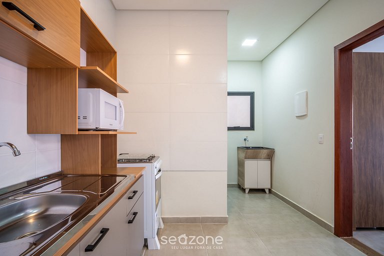 Apto c/ churrasq. e varanda nos Ingleses SJS0009