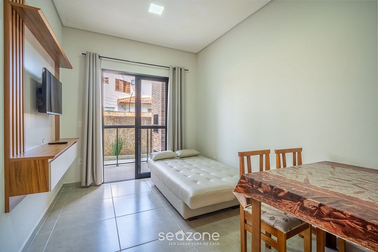 Apto c/ churrasq. e varanda nos Ingleses SJS0009