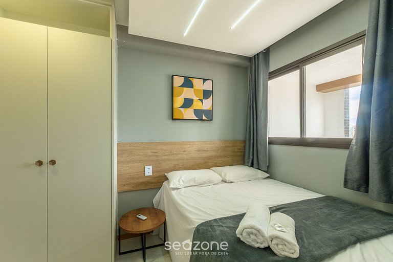 Apto en Cond. c/ Piscina 750 m de la Playa SMT0503