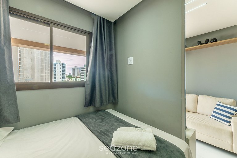 Apto en Cond. c/ Piscina 750 m de la Playa SMT0503