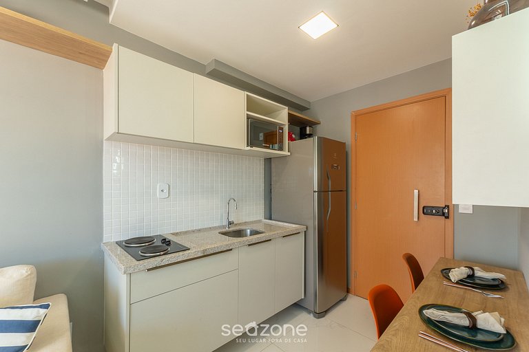 Apto en Cond. c/ Piscina 750 m de la Playa SMT0503