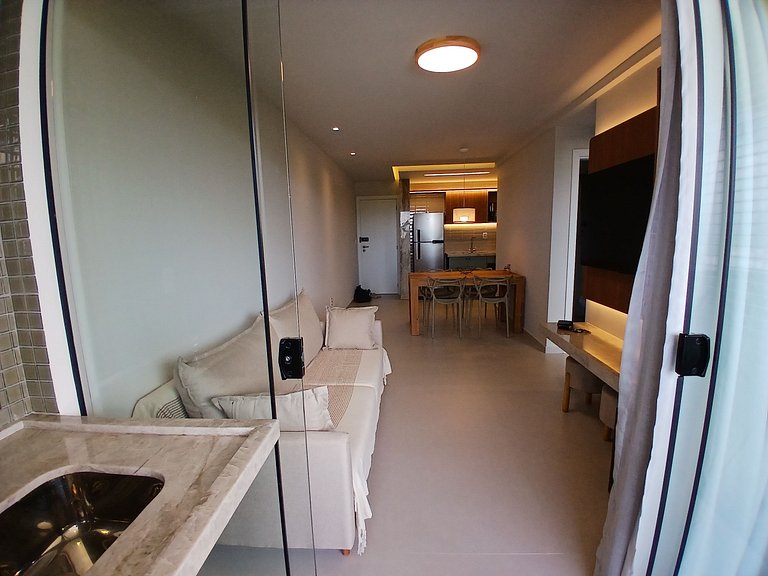 Apto Vista Mar Lateral em Frente a Praia BDT0608