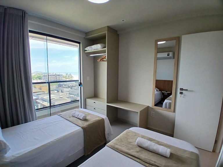 Apto Vista Mar Lateral em Frente a Praia BDT0608