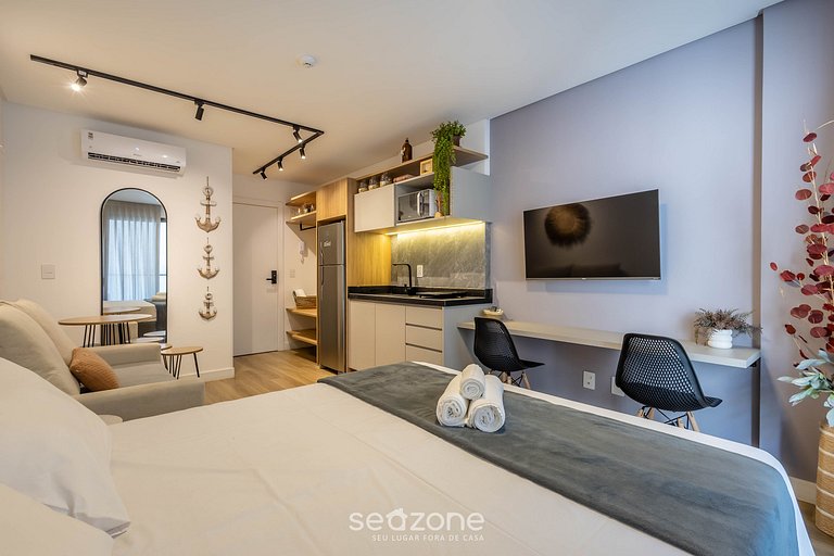 Estúdio a 50m da Praia em Penha PSO0306