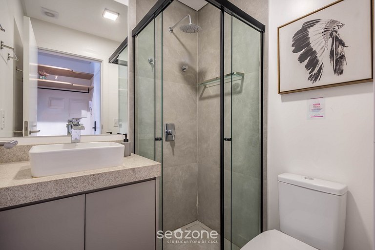 Estudio a 50 metros de la playa en Penha PSO0306