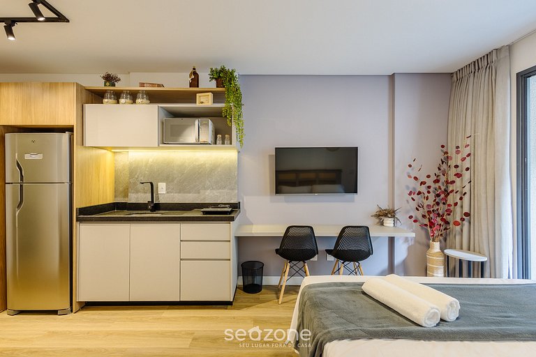 Estúdio a 50m da Praia em Penha PSO0306