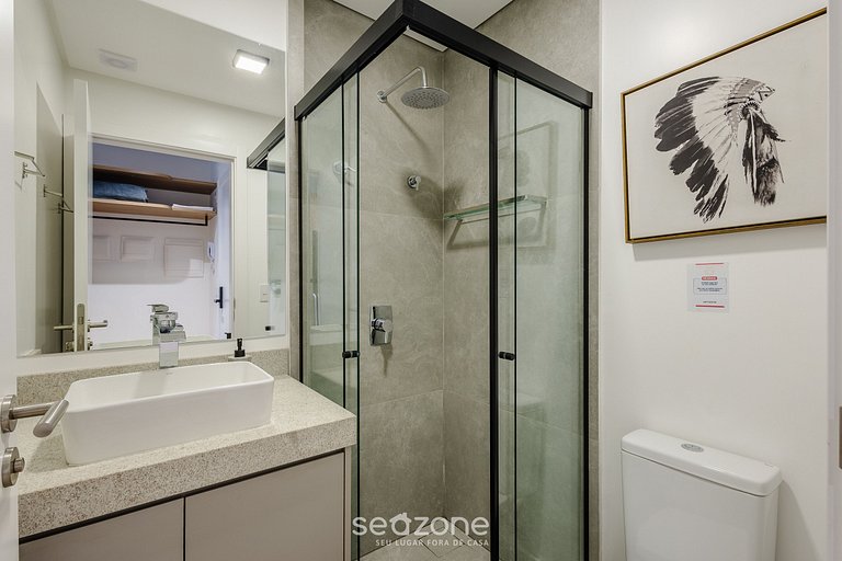 Estúdio a 50m da Praia em Penha PSO0306