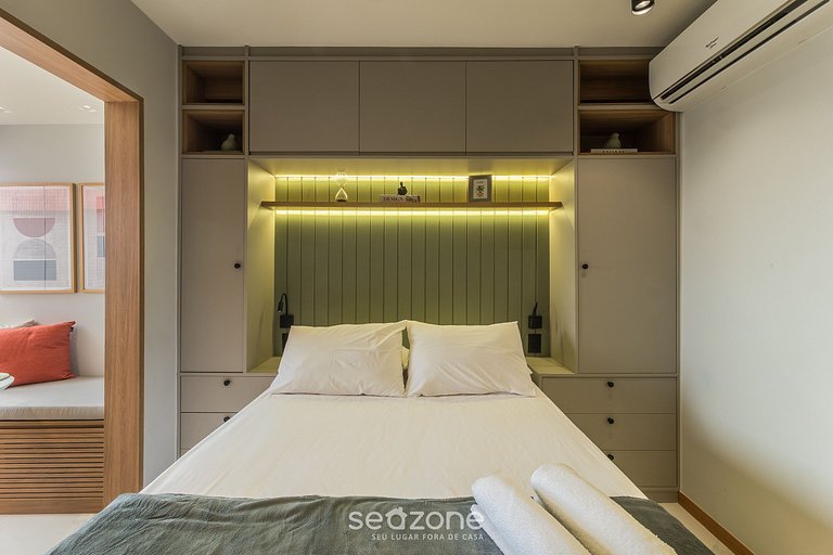 Estúdio em Cond. c/ Piscina, 750m da praia SMT0622