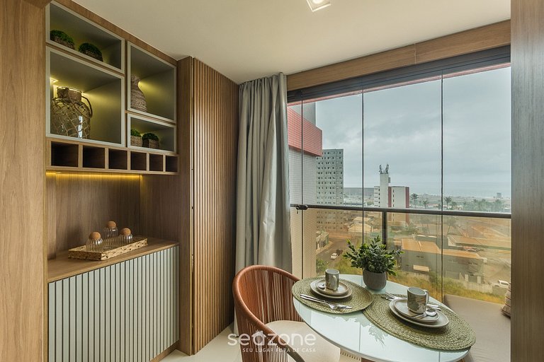 Estudio en Cond. con Piscina, 750m del mar SMT0622