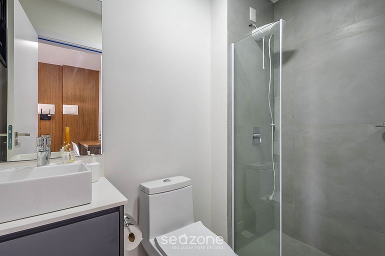 Apto a 220m da Praia e piscina no rooftop FFS0607