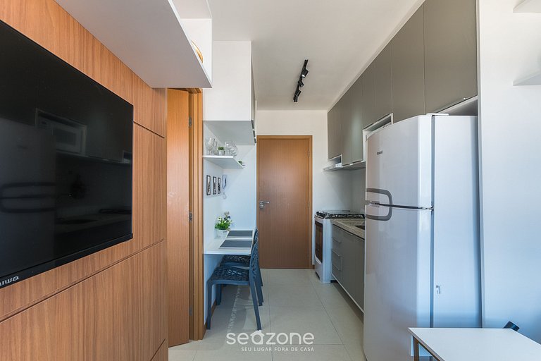 Apto vista mar a 160m da Praia - SAA0907