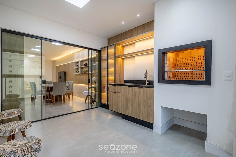 Apto con 3 suites, parrilla y vista al mar DEN1301