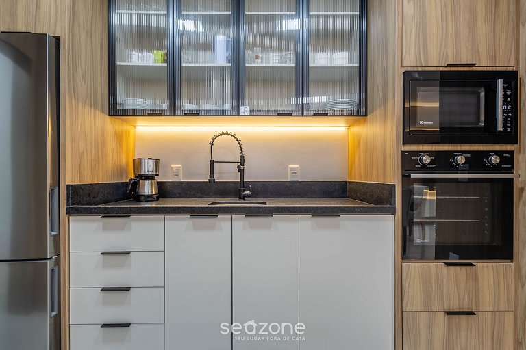 Apto con 3 suites, parrilla y vista al mar DEN1301