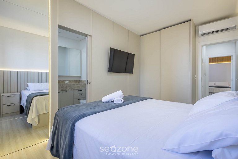 Apto con 3 suites, parrilla y vista al mar DEN1301
