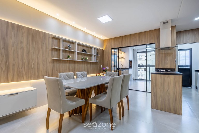 Apto con 3 suites, parrilla y vista al mar DEN1301