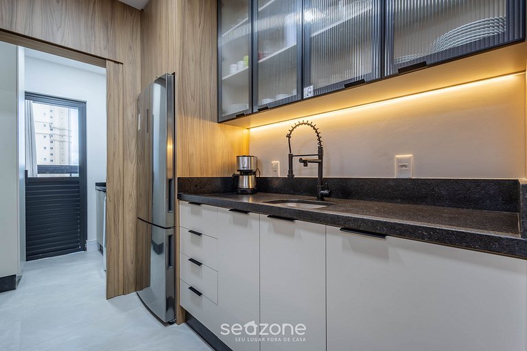 Apto con 3 suites, parrilla y vista al mar DEN1301