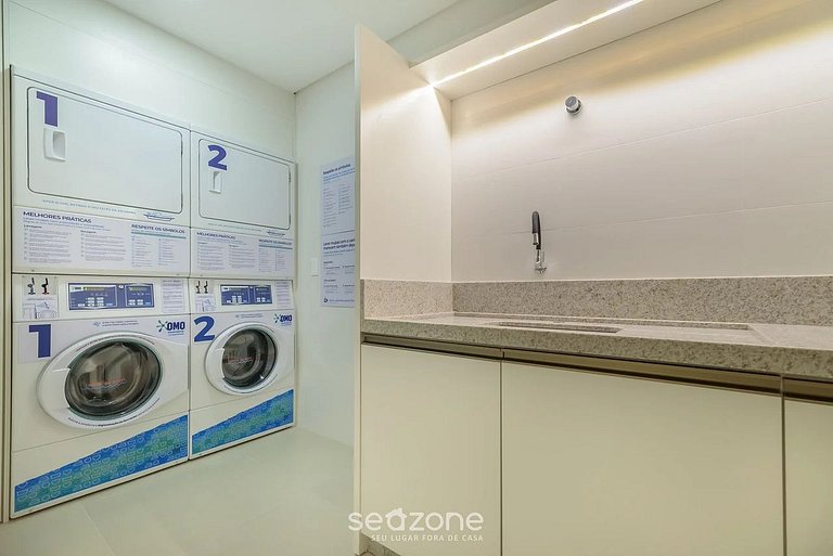 Apartamento com vista para o mar, condomínio com academia, M