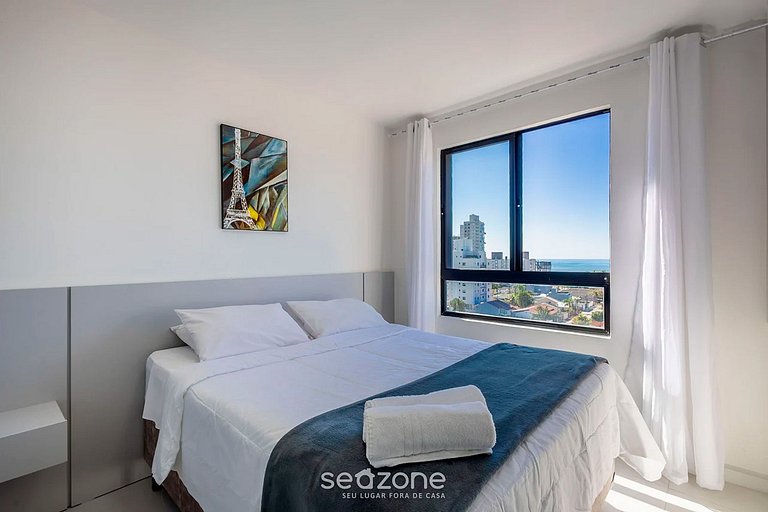 Apto 2Q c/ piscina e churrasq. 500m do Mar MCB1001