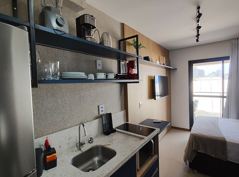 Estudio en edif. c/ piscina, 60m del mar JDN0115