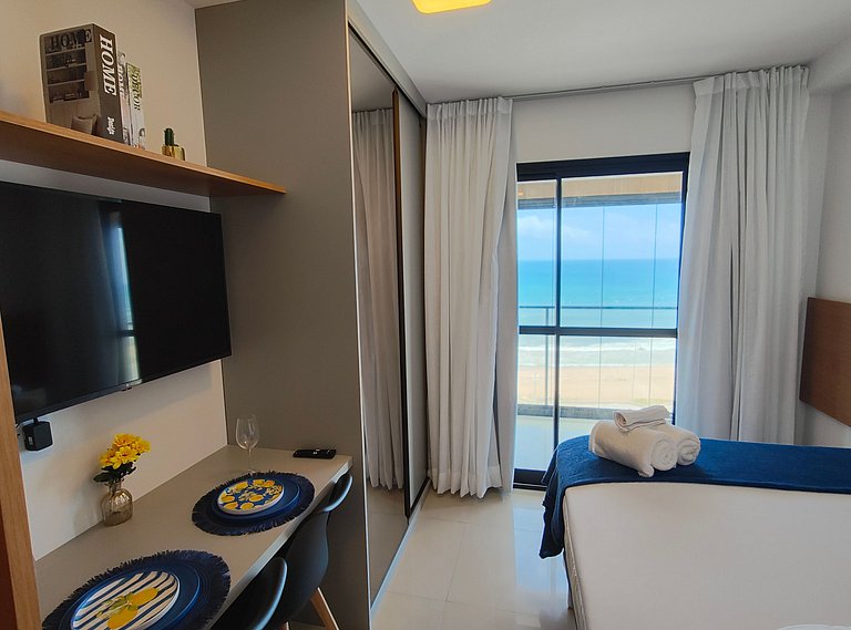 Studio c/ vista al mar en cond. c/ piscina JDN0705