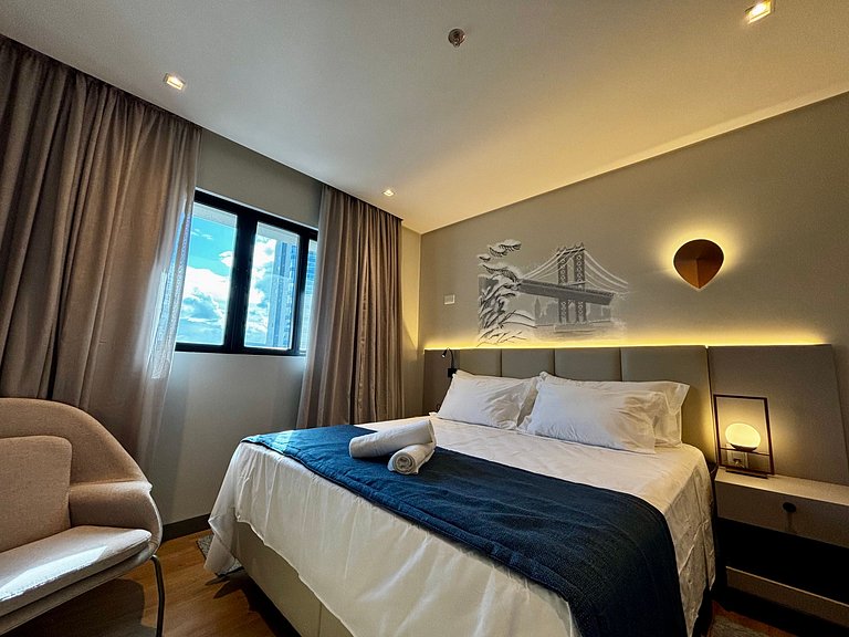 Apto a 300m da Praia em prédio c/ piscina FNK1905