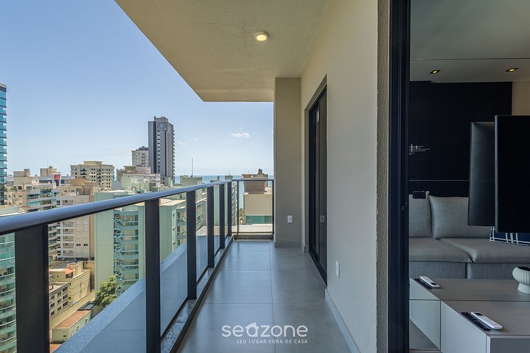 Apto c/ Varanda 220m da Praia em Itapema FFS1504
