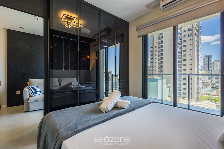 Apto c/ Varanda 220m da Praia em Itapema FFS1504