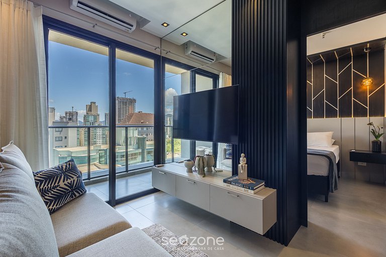 Apto c/ Varanda 220m da Praia em Itapema FFS1504