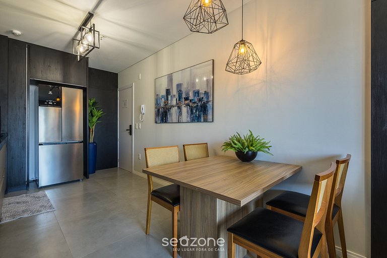 Apto c/ Balcón 220 m de la Playa - Itapema FFS1504