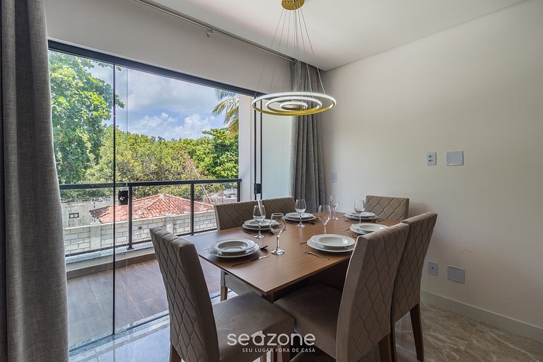 Apto c/ 2 hab y balcón a 350 m del mar PRY0108