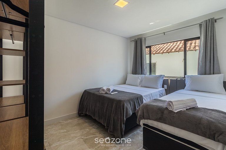 Apto c/ 2 hab y balcón a 350 m del mar PRY0108