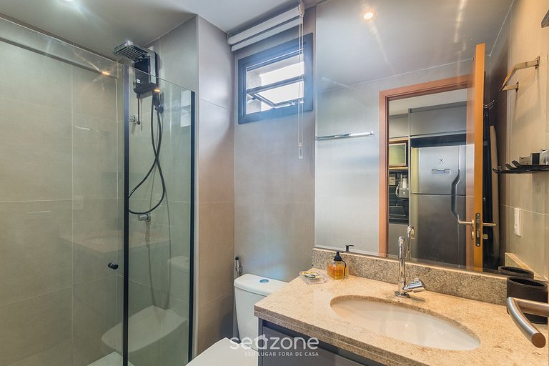 Studio a 750m do Mar em prédio c/ piscina EUB1601