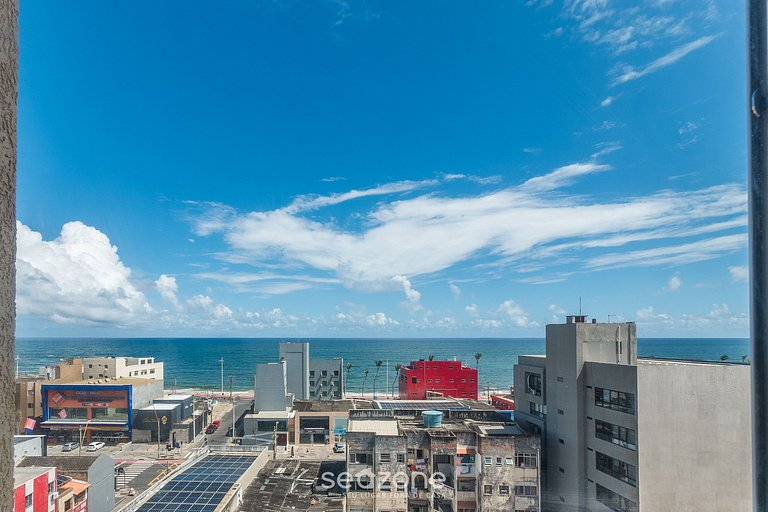 Studio em prédio c/ academia a 150m do Mar SES0705