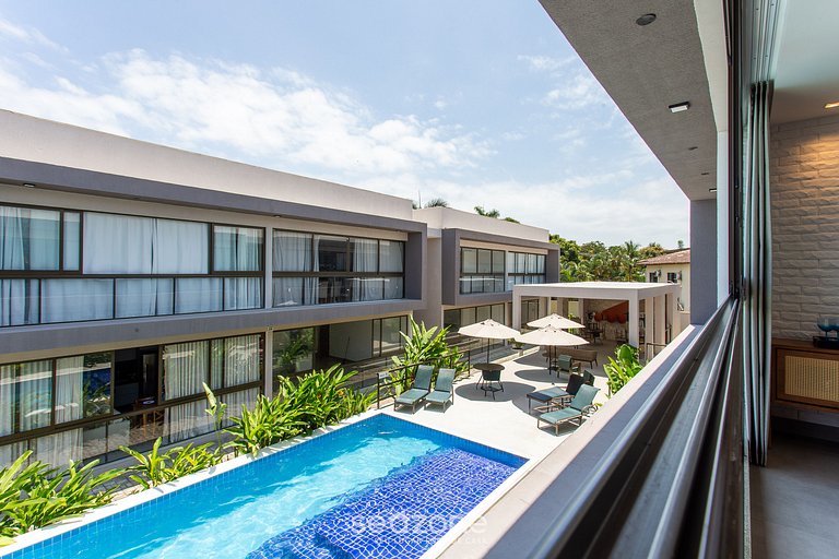 Apt c/3 suites a 4 min de la playa Maraú BBC0101