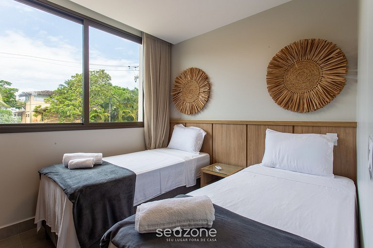 Apt c/3 suites a 4 min de la playa Maraú BBC0101