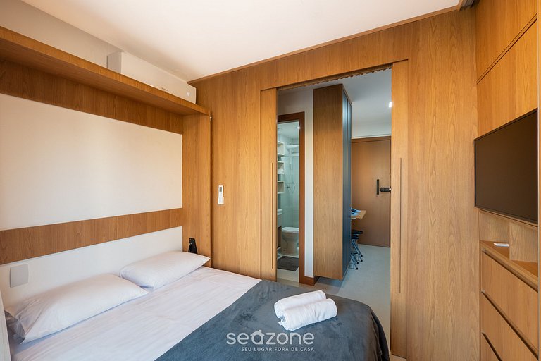 Studio em edf. c/ piscina a 500m da Praia ZNB0801