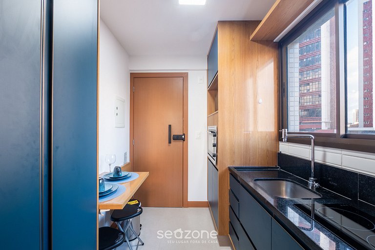 Estudio en edif. c/ piscina, 500 m del mar ZNB0801