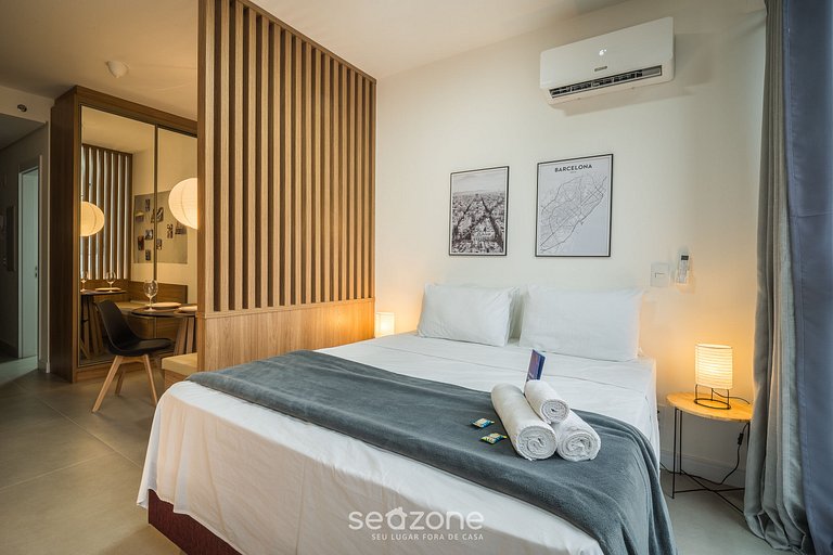 Studio em cond. c/ academia prox ao HU VTD0617