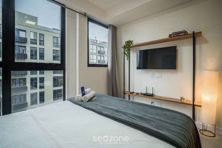 Studio em cond. c/ academia prox ao HU VTD0617