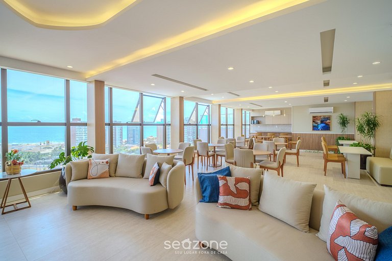 Apto en Cond. c/ Piscina 750 m de la Playa SMT1119